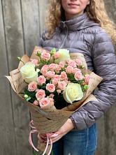 Букет цветов из:  Розы в Оленегорске