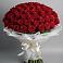 Букет 101 Красная роза Блэк Мэджик в Оленегорске