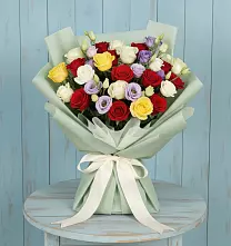 Букет цветов из:  Розы в Оленегорске