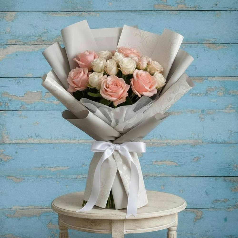 Букет цветов из: Розы в Оленегорске