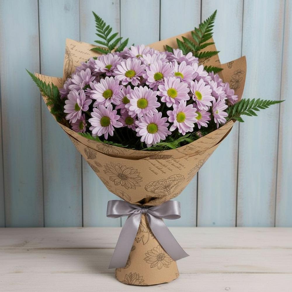 Букет цветов из: Хризантемы в Оленегорске