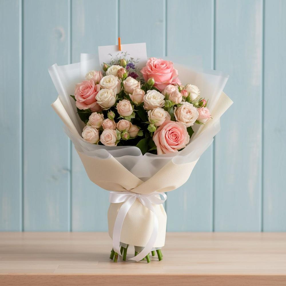 Букет цветов из: Розы в Оленегорске