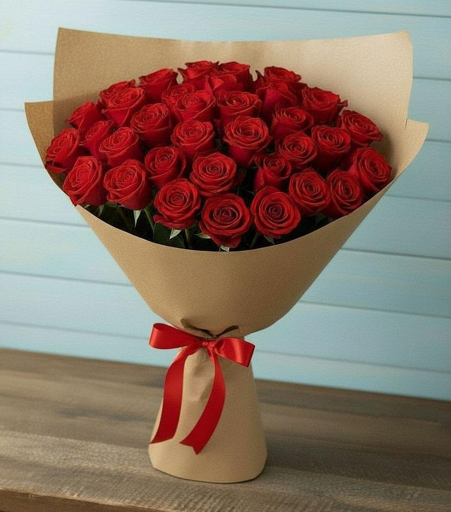Букет Красные розы Милано в Оленегорске