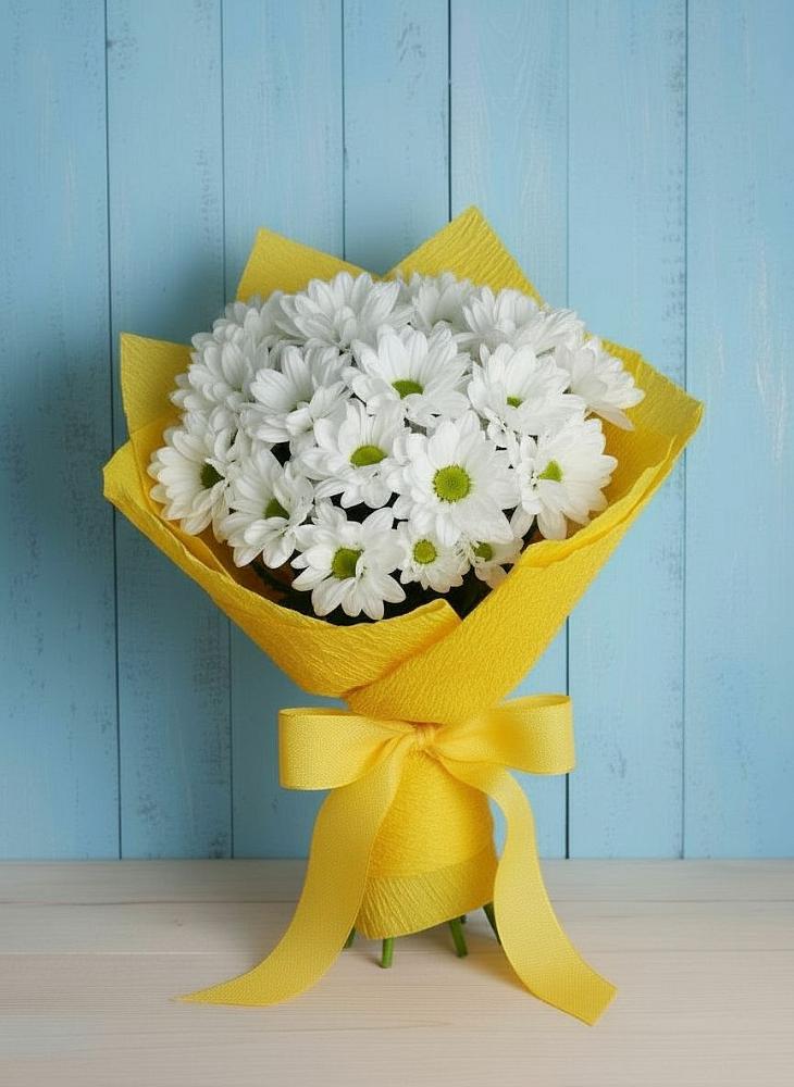 Букет цветов из: Хризантемы в Оленегорске