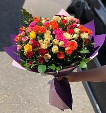 Букет Микс из разноцветных кустовых роз #REPLACE_PRED# Оленегорске