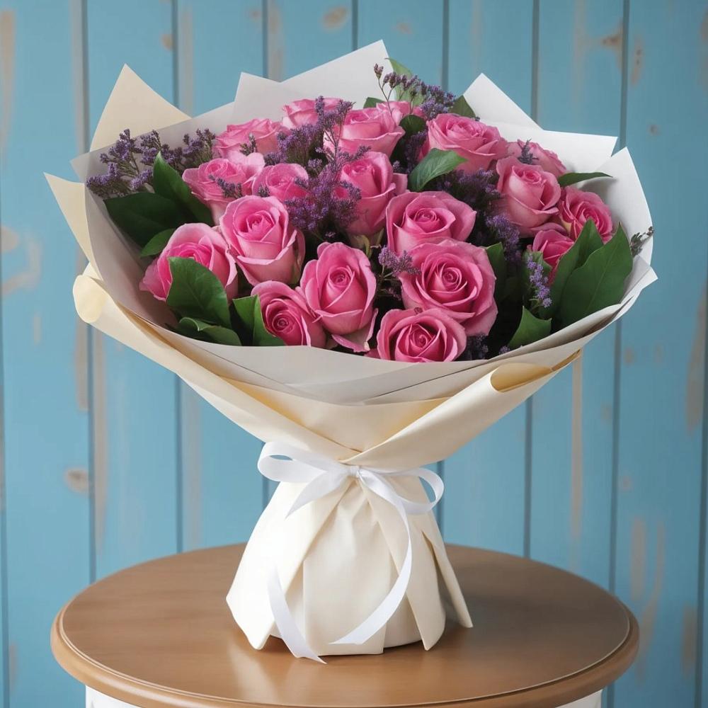 Букет цветов из: Розы в Оленегорске