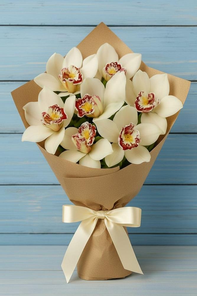 Букет цветов из: Орхидеи и Розы в Оленегорске